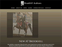 Tablet Screenshot of brookhillarabians.com